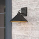 Vectra 1 Light 9 inch Powder Coated Black Outdoor Wall Sconce
