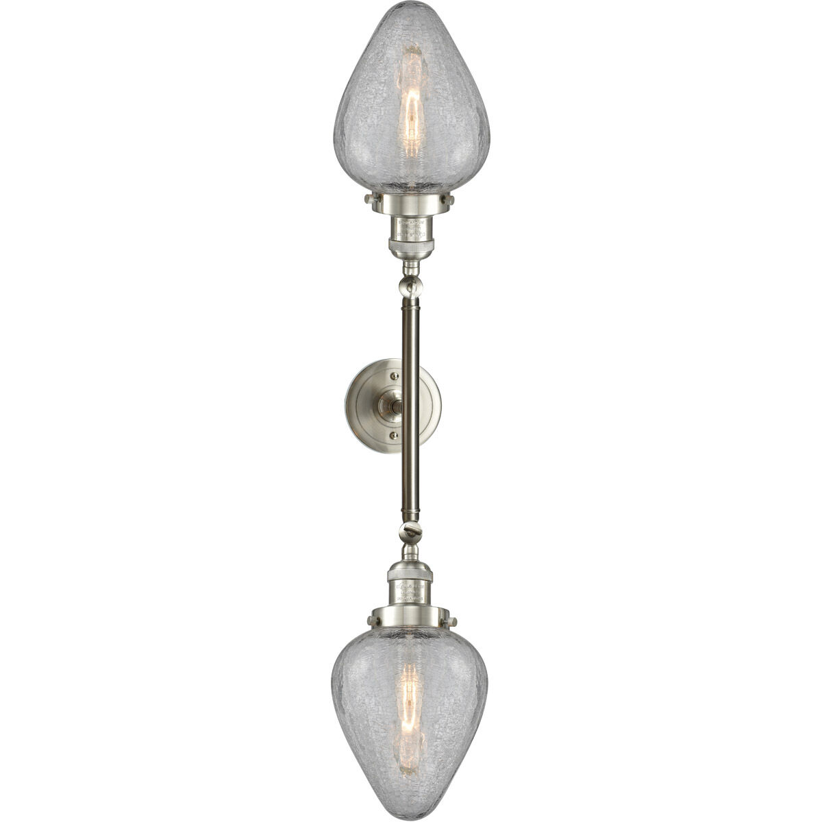 Franklin Restoration Geneseo 2 Light 17 inch Brushed Satin Nickel Bath Vanity Light Wall Light, Franklin Restoration