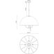 Alora Mood Crosby 4 Light 24.13 inch Brushed Gold Pendant Ceiling Light