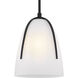 Whitmore 1 Light 10 inch Matte Black Mini Pendant Ceiling Light