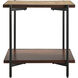 Judith 22 X 22 inch Top: Brown; Base: Gray End Table
