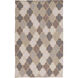 Nia 66 X 42 inch Medium Gray, Khaki, Lilac, Taupe, Cream Rug