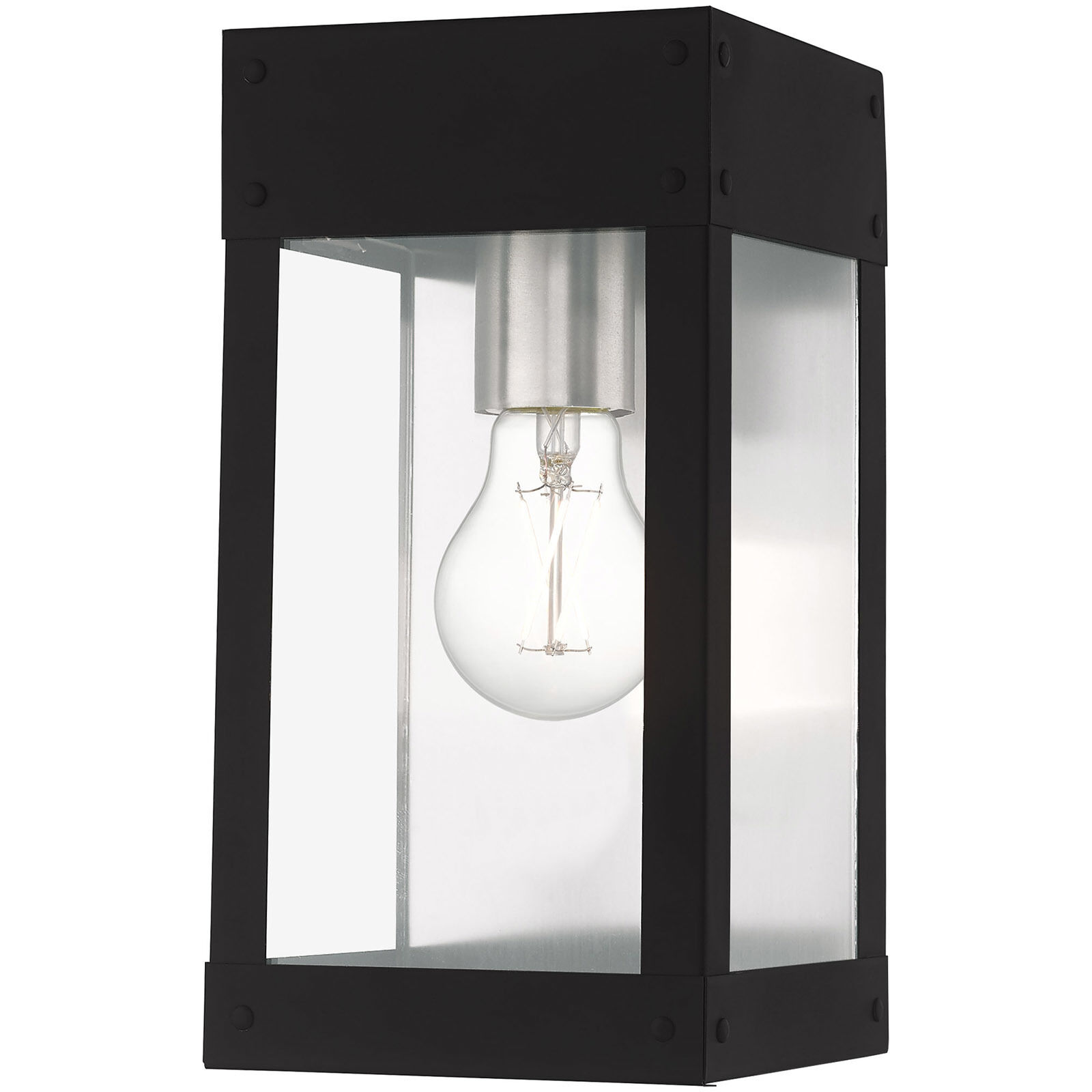Barrett 1 Light 10 inch Black Outdoor Wall Lantern