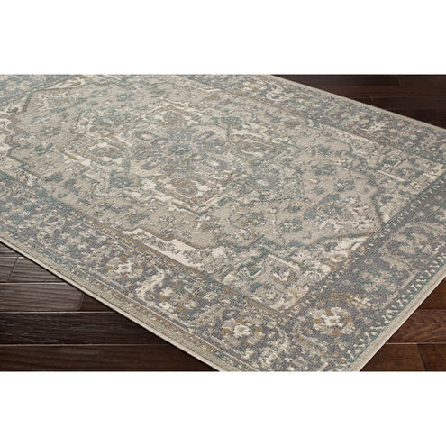 Oslo 122 X 94 inch Charcoal/Teal/Light Gray/Brown/Beige/Cream Machine Woven Rug, Rectangle