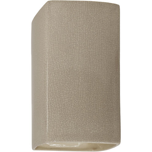 Ambiance 1 Light 5 inch Sienna Brown Crackle Wall Sconce Wall Light