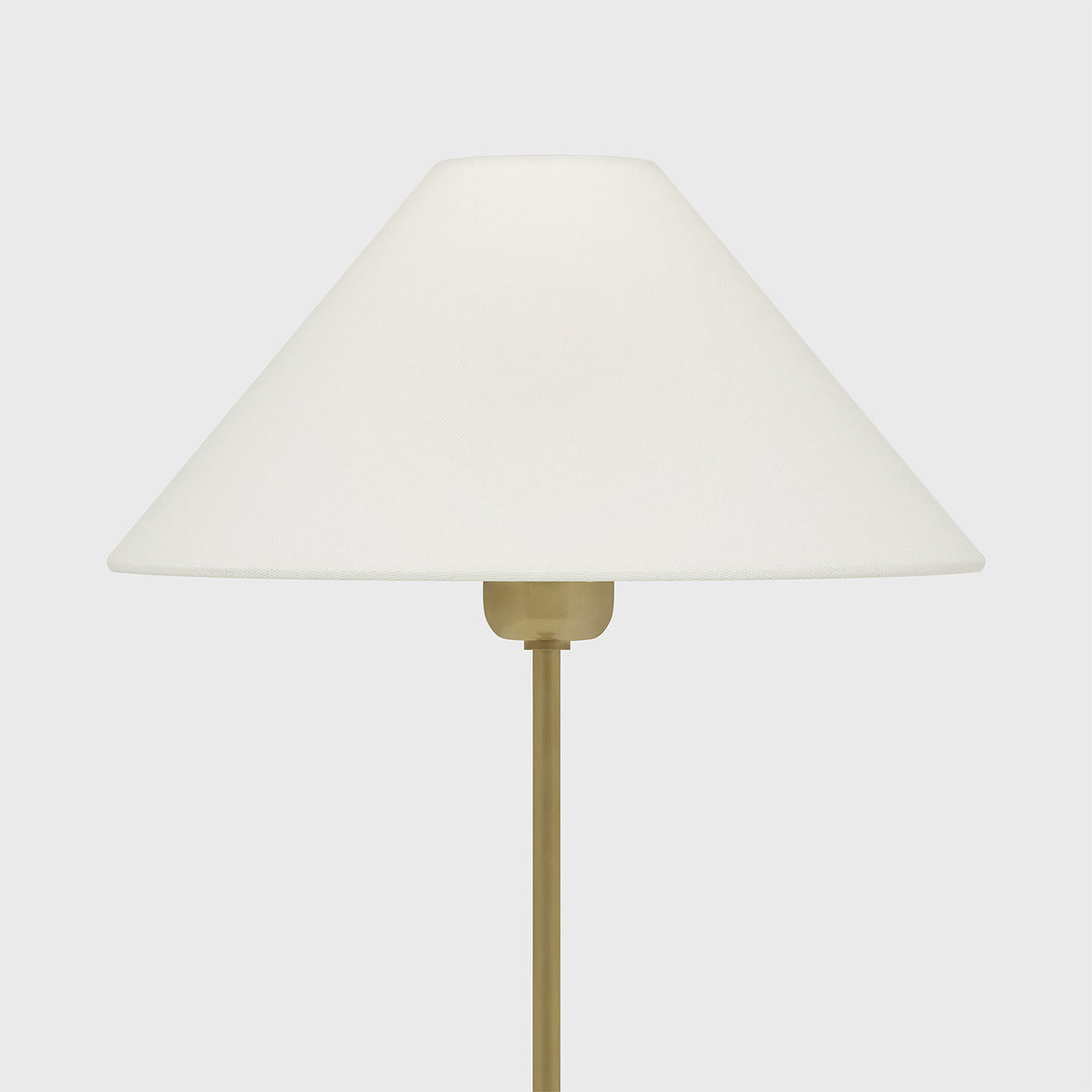 J. Randall Powers Hackney 31.75 inch 40.00 watt Hand-Rubbed Antique Brass Buffet Lamp Portable Light in Linen