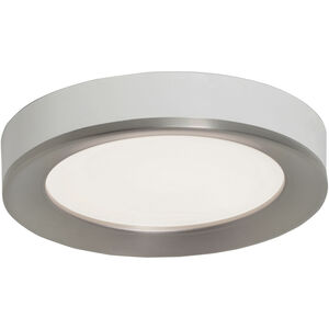 Alta LED 16 inch Satin Nickel and White Flush Mount Ceiling Light