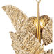 Banana Leaf 12 Light 44.25 inch French Gold with Natural Seagrass Chandelier Ceiling Light