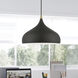 Amador 1 Light 12 inch Textured Black with Antique Brass Accents Pendant Ceiling Light