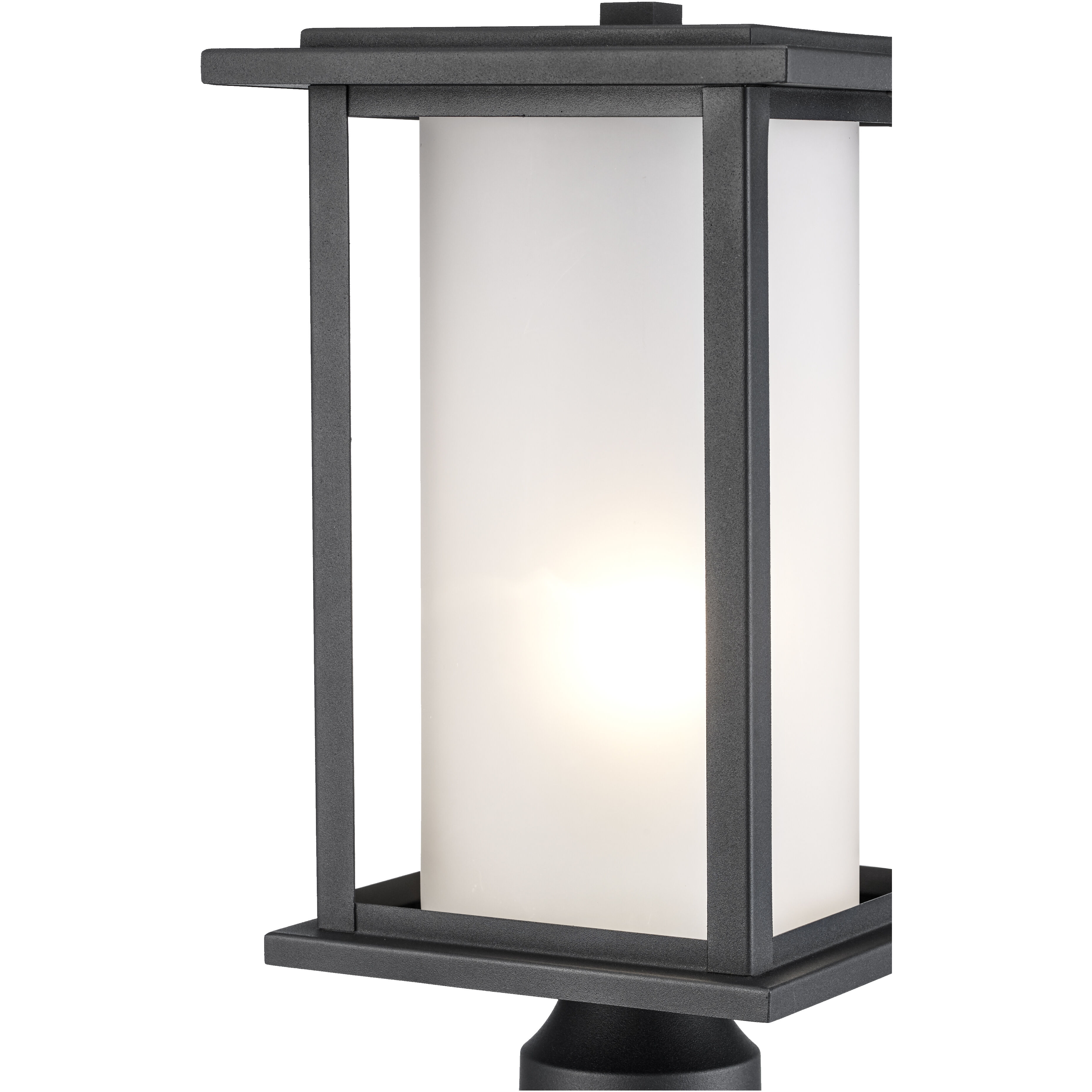 Shaakar 1 Light 16 inch Black Outdoor Post Lantern Head