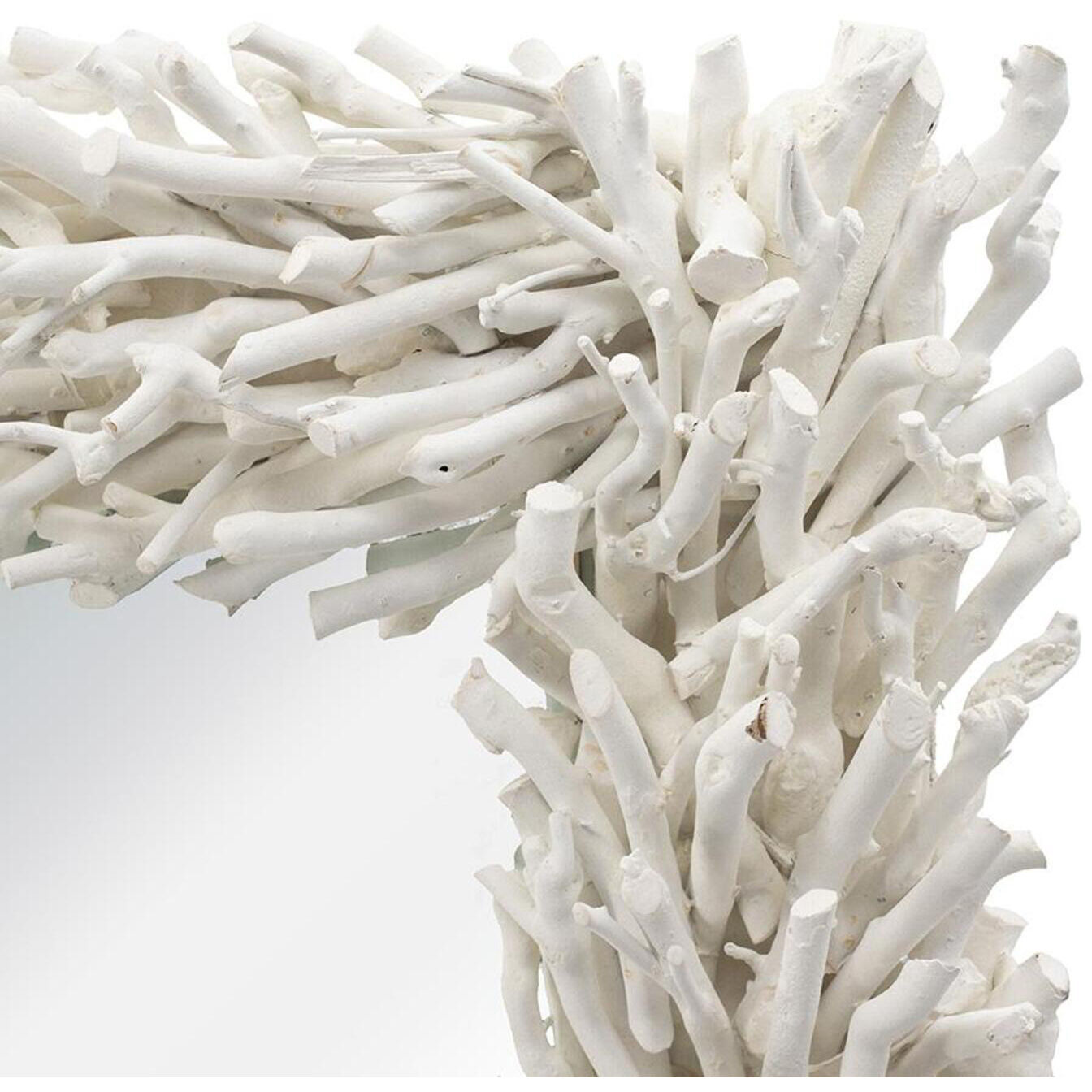 Anita 29.1 X 22.8 inch White Wall Mirror