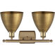Ballston Dome LED 17.5 inch Brushed Brass Bath Vanity Light Wall Light