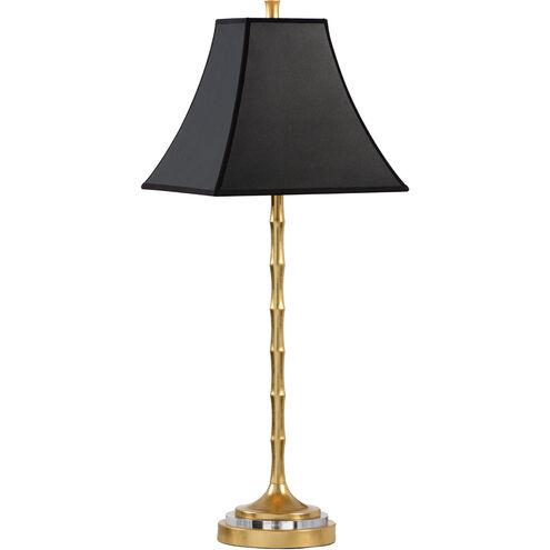 Wildwood 31 inch 100 watt Gold Leaf Table Lamp Portable Light