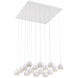 Patruno LED 26 inch Matte White Chandelier Ceiling Light