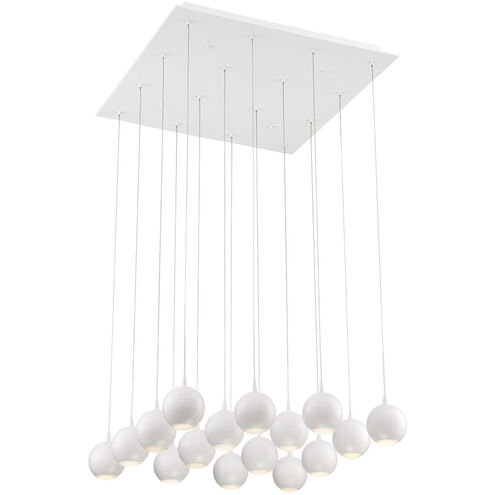 Patruno LED 25.75 inch Matte White Chandelier Ceiling Light