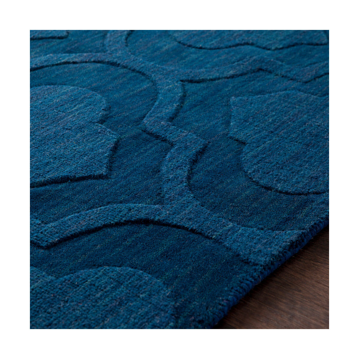 Central Park 108 X 72 inch Dark Blue Rugs, Rectangle