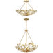 Marselle 6 Light 24 inch Antique Gold Chandelier Ceiling Light