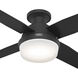 Dempsey 44 inch Matte Black with Matte Black/Dark Gray Oak Blades Ceiling Fan