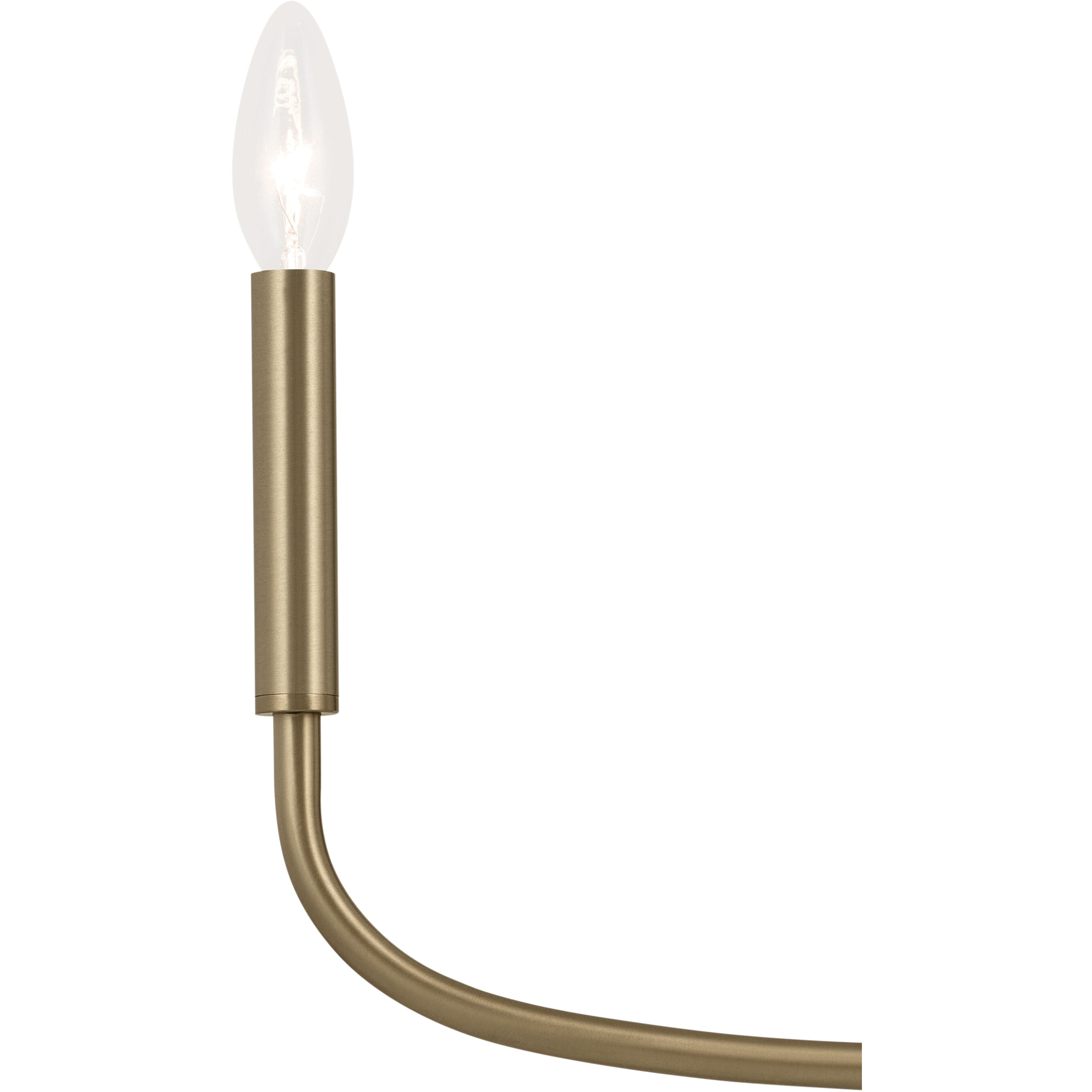 Deela LED 28 inch Champagne Bronze Chandelier Ceiling Light