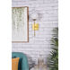 Neri 1 Light 7 inch Brass Bath Sconce Wall Light