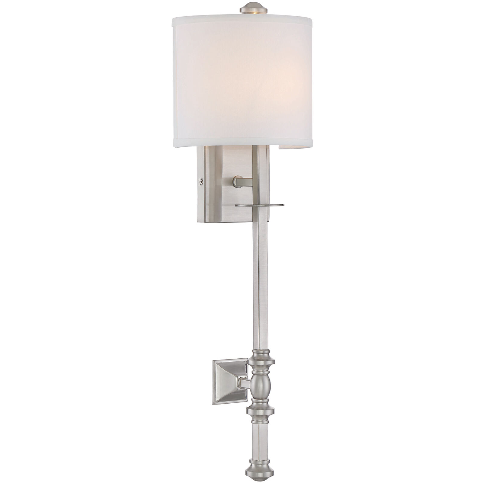 Devon 1 Light 7.5 inch Satin Nickel Wall Sconce Wall Light, Essentials