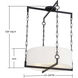 Abbott 4 Light 21.75 inch Matte Black Pendant Ceiling Light