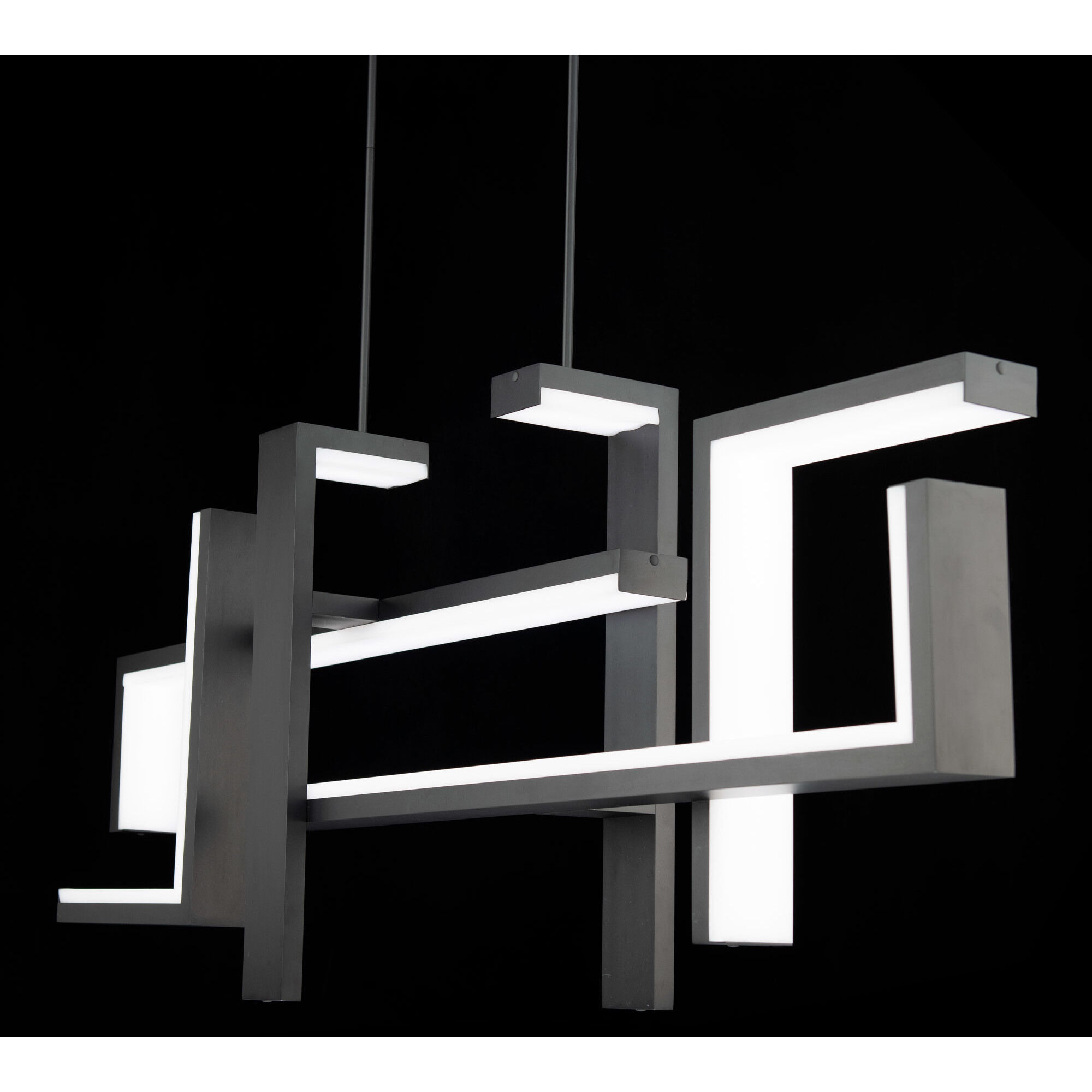 Jackal LED 7.75 inch Black Chandelier Ceiling Light