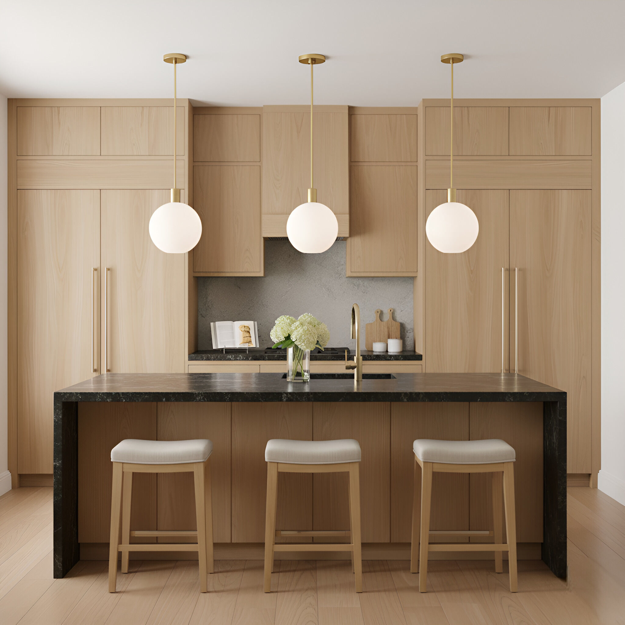 Drew & Jonathan Colewood 1 Light 12.5 inch Satin Brass Pendant Ceiling Light, Small