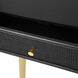 Anita 27.6 X 15.7 inch Black/Gold Bedside Table
