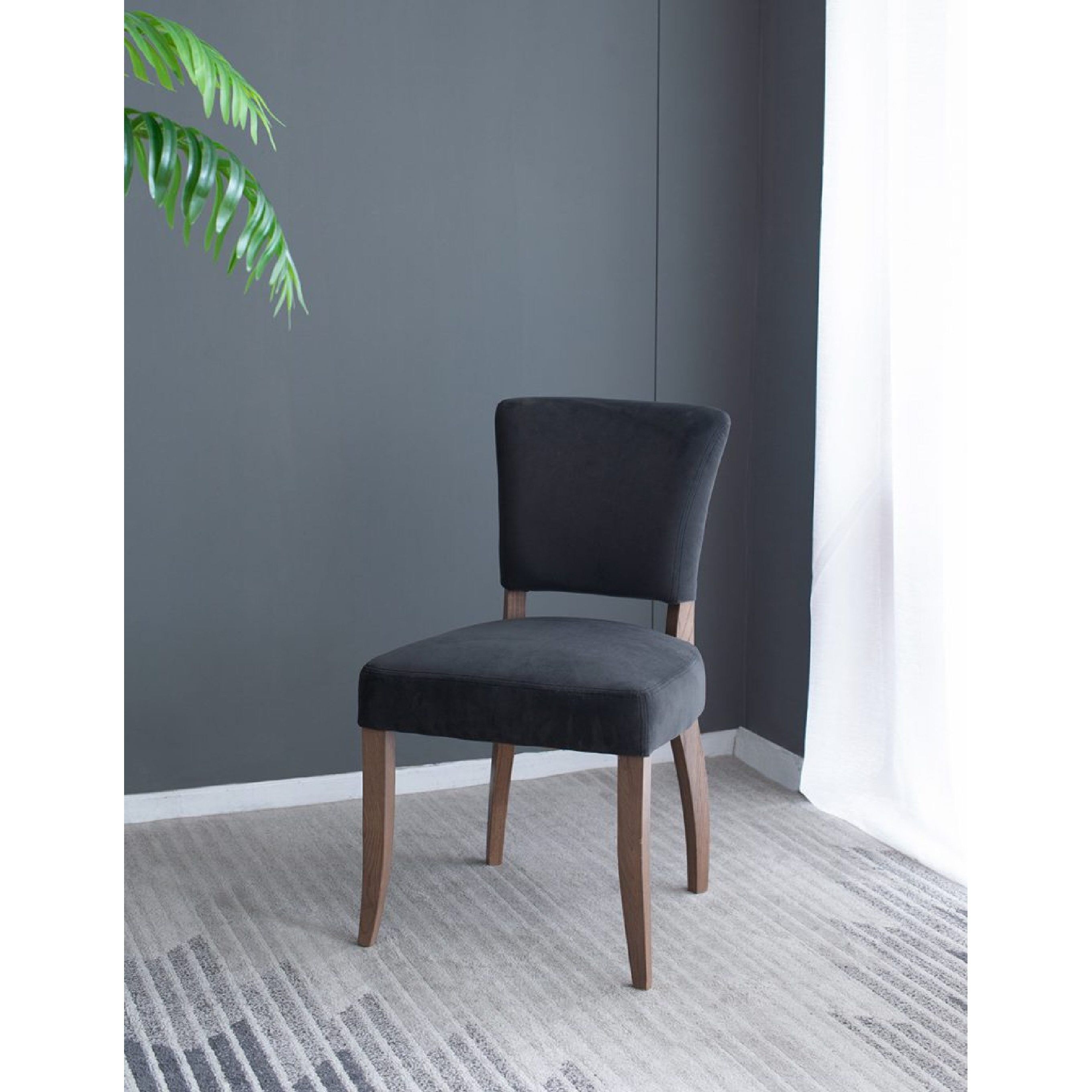 Dugan Grey and Natural Dining Chair