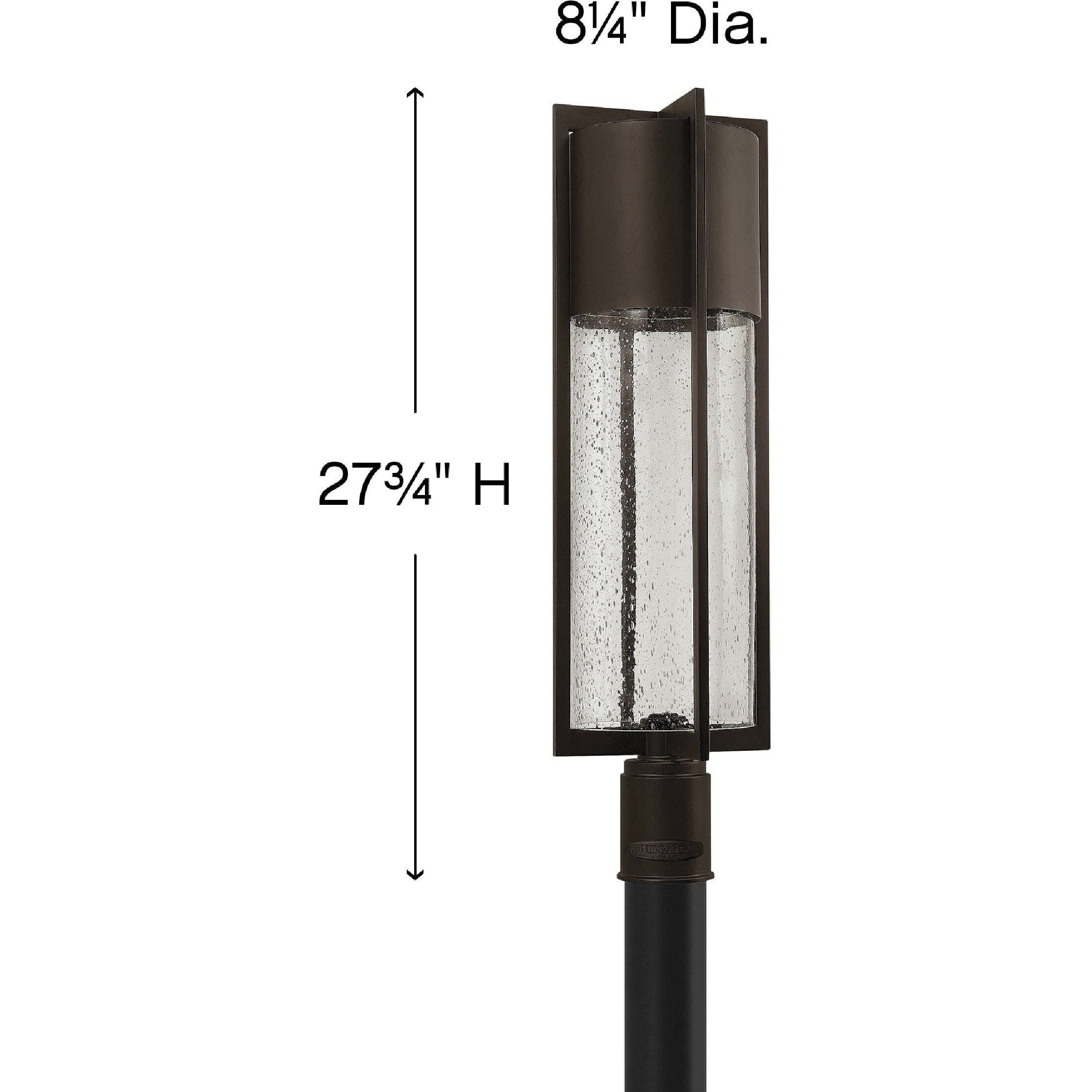 Shelter LED 28 inch Buckeye Bronze Outdoor Post Mount Lantern