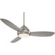 Concept I 52 inch Brushed Nickel with Silver Blades Ceiling Fan