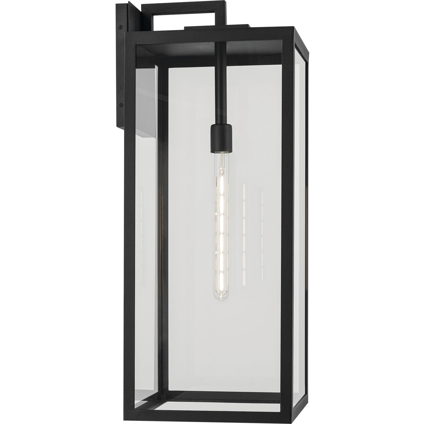 Branner 1 Light 30 inch Black Textured Outdoor Wall, X-Large