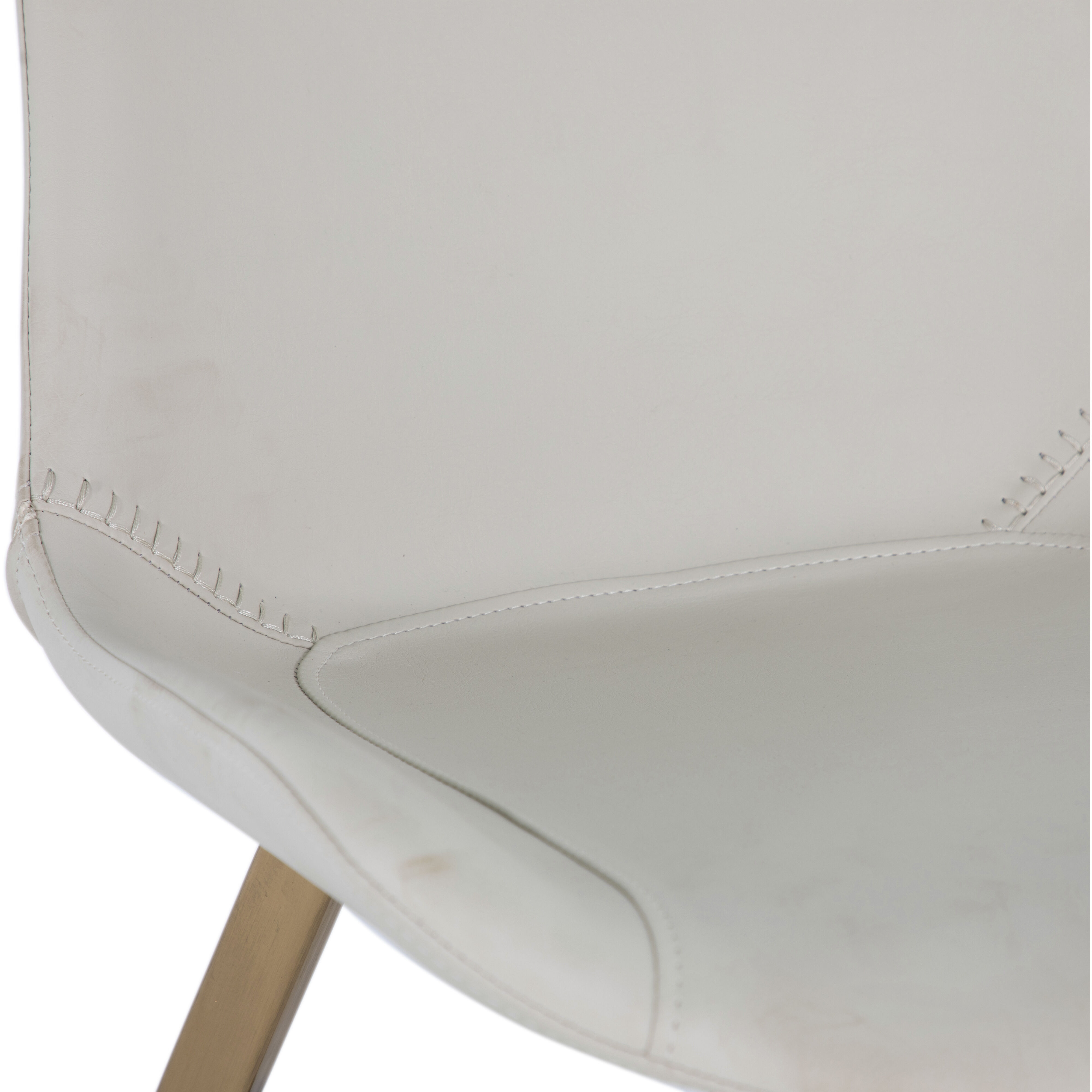 Hines White & Ivory / Yellow Dining Chair