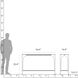 Cove 54.4 X 14.4 inch Oil Rubbed Bronze Console Table, Marble Top