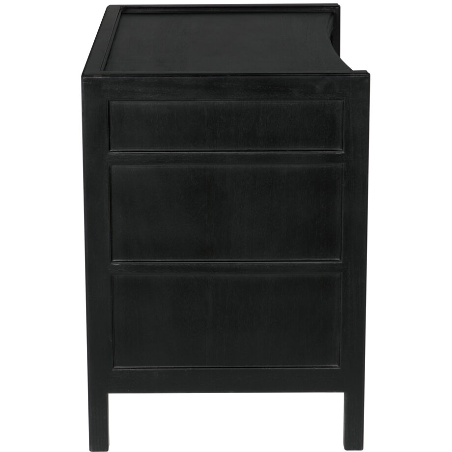 Hampton 36 X 30 inch Hand Rubbed Black Side Table