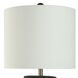 Arlo 26.5 inch 150 watt Matte Black and Brushed Nickel Table Lamp Portable Light