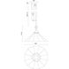 Alora Mood Ellen 1 Light 20 inch Brushed Gold Pendant Ceiling Light in Brushed Gold and White Linen