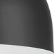 Ventura Dome 1 Light 10.5 inch Flat Black Flushmount Ceiling Light