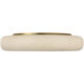 Kelly Wearstler Formosa LED 22 inch Alabaster and Antique-Burnished Brass Flush Mount Ceiling Light