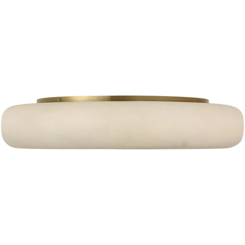 Kelly Wearstler Formosa LED 22 inch Alabaster and Antique-Burnished Brass Flush Mount Ceiling Light