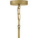 Becca 6 Light 24 inch Heritage Brass Chandelier Ceiling Light