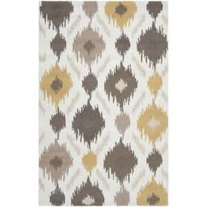 Brentwood 96 X 60 inch Wheat/Taupe/Cream/Khaki/Camel/Dark Brown Rugs, Polyester