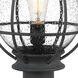 Boston 1 Light 18.75 inch Mottled Black Outdoor Post Lantern