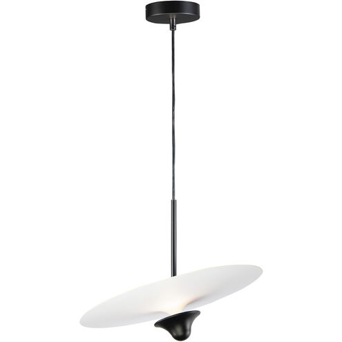 Radar LED 17 inch White/Black Single Pendant Ceiling Light