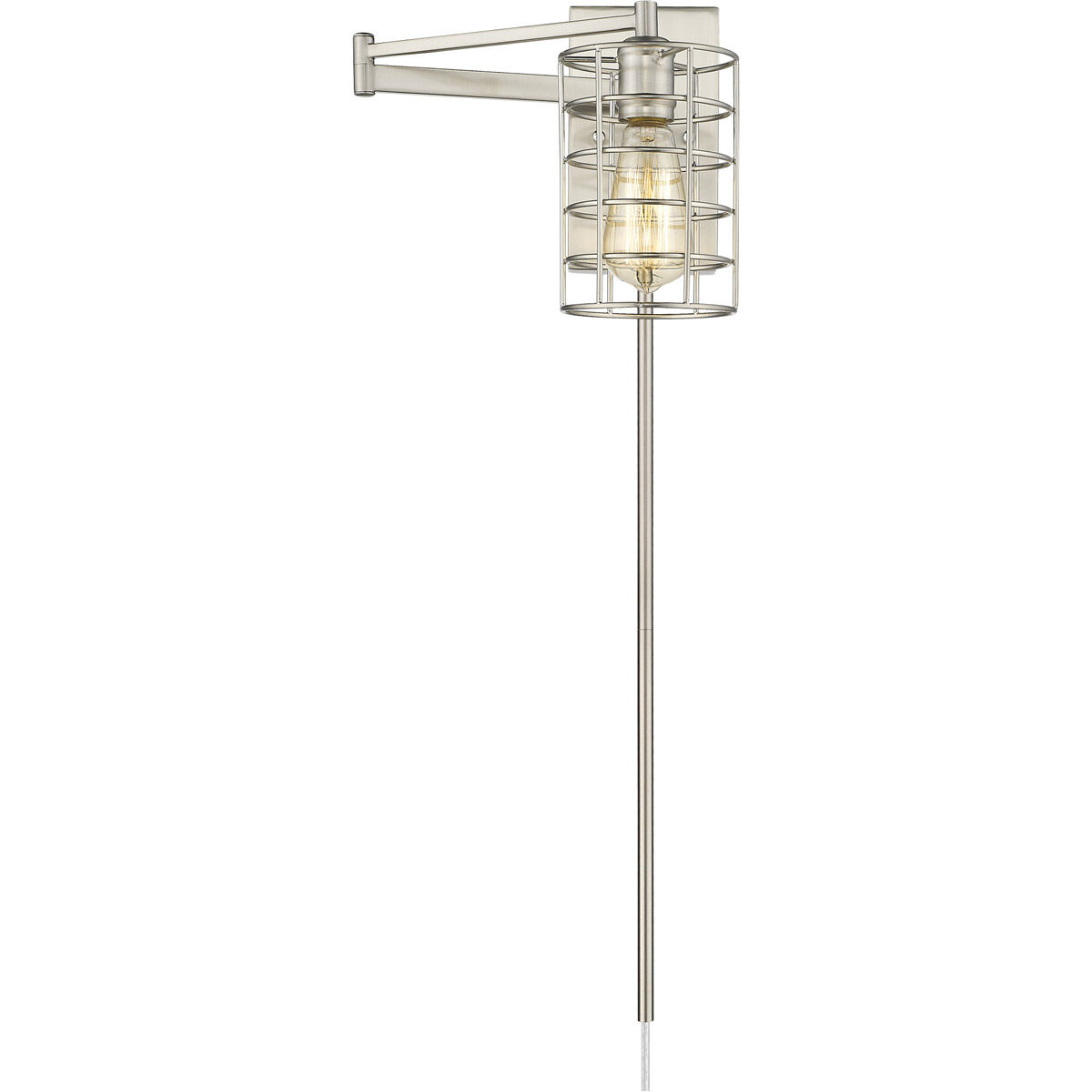 Jett 1 Light 5 inch Satin Nickel Sconce Wall Light