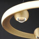 Nodes LED 18 inch Gold Ring Pendant Ceiling Light