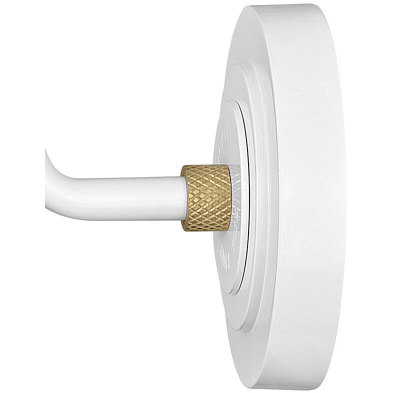 Foundry Classic Outdoor Barn Light in Gloss White, Gooseneck