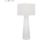 Obelisk 36 inch 150 watt White Table Lamp Portable Light in Incandescent, 3-Way