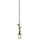Yoho 1 Light 10 inch Black Walnut Mini Pendant Ceiling Light